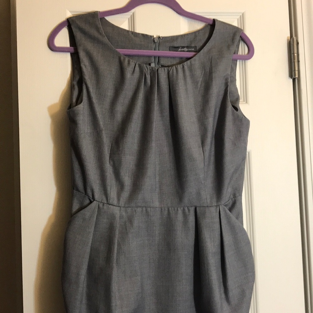 Gray above the knee dress